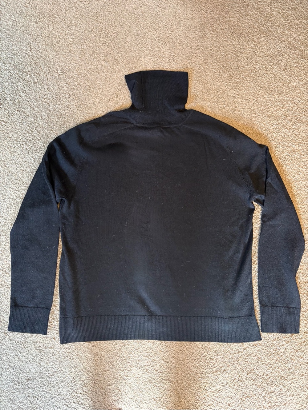 Pendleton Black Women’s Turtleneck Sweater - 100% wool (soft - not itchy)